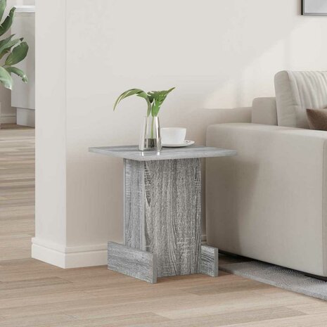Bijzettafel Grijs Sonoma 35,5 x 35 x 40 cm Bewerkt hout 1