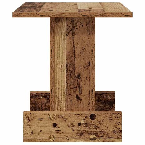 Bijzettafel Oudhout 35,5 x 35 x 40 cm Bewerkt hout 6