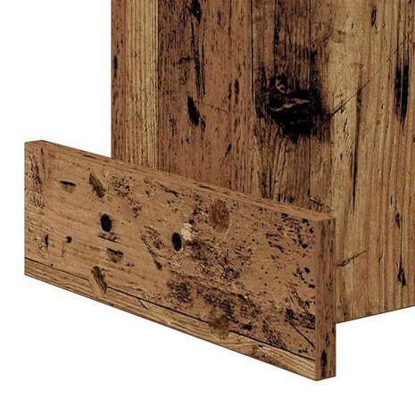 Bijzettafel Oudhout 35,5 x 35 x 40 cm Bewerkt hout 9