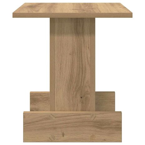 Bijzettafel Artisan Eiken 35,5 x 35 x 40 cm Bewerkt hout 6