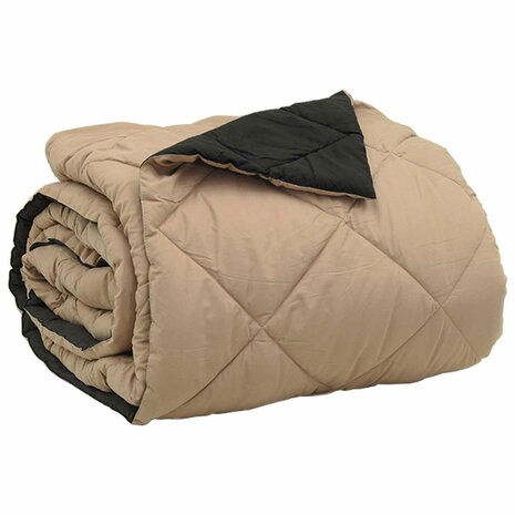 Zomer Dekbed Zwart en Taupe 200 x 200 cm Microfiber 5