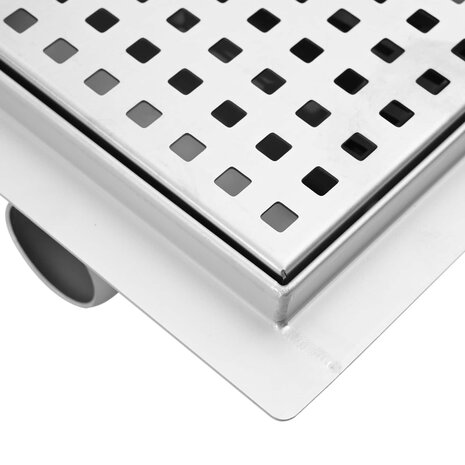 Dot doucheafvoer Zilver 15 x 15 cm Roestvrij staal 304 8