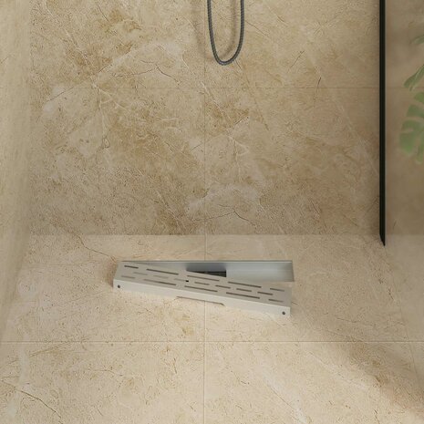 Doucheafvoer met Lijndesign Zilver 50 cm Roestvrij staal 304 3