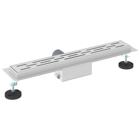 Doucheafvoer met Lijndesign Zilver 50 cm Roestvrij staal 304 6