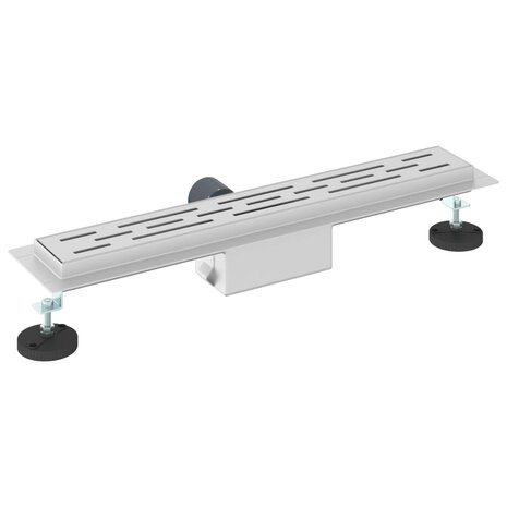 Doucheafvoer met Lijndesign Zilver 60 cm Roestvrij staal 304 6