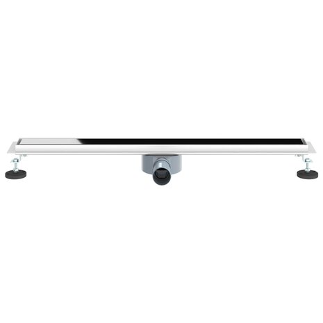 Doucheafvoer Glasdeksel met 360&deg; Sifon Zwart 80 cm 4