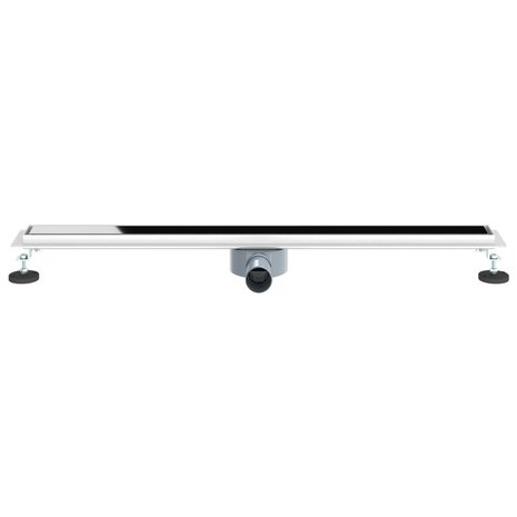 Doucheafvoer Glasdeksel met 360&deg; Sifon Zwart 90 cm 4