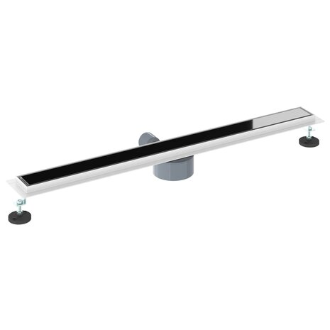 Doucheafvoer Glasdeksel met 360&deg; Sifon Zwart 90 cm 6