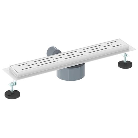 Doucheafvoer Glasdeksel met 360&deg; Sifon Zilver 50 cm 6