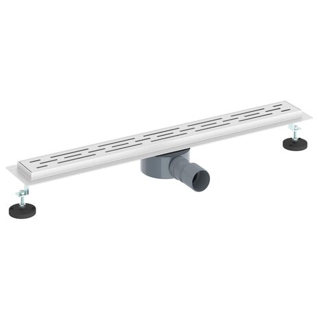 Doucheafvoer Glasdeksel met 360&deg; Sifon Zilver 70 cm 2
