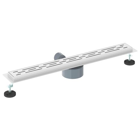 Doucheafvoer Glasdeksel met 360&deg; Sifon Zilver 70 cm 6