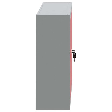 Gereedschapskast met plank Rood en Grijs 50 x 20 x 55 cm 8