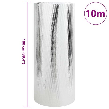 Radiatorfolie Zilver 10 x 1 m Polyetheen 3