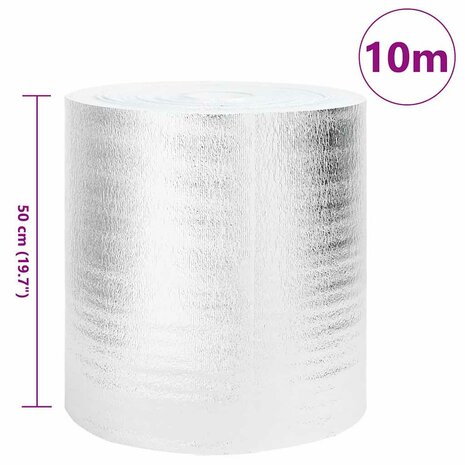 Radiatorfolie Zilver 10 x 0,5 m Polyetheen 5