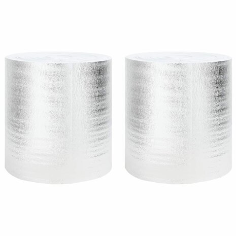 Radiatorfolie 2 pcs Zilver 25 x 0,5 m Polyetheen 1