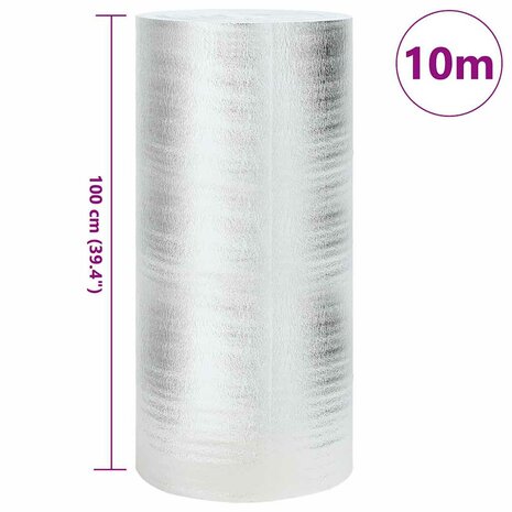 Radiatorfolie Zilver 10 x 1 m Polyetheen 5