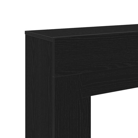 Haardombouw 100x30x87,5 cm spaanplaat zwart eikenkleurig 8