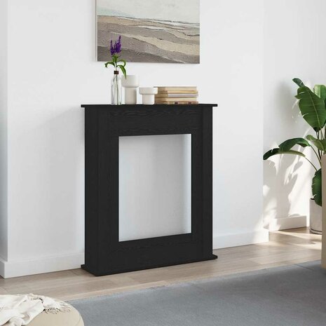 Haardombouw Zwarte Eiken 75x20x87,5 cm Engineered Wood 1