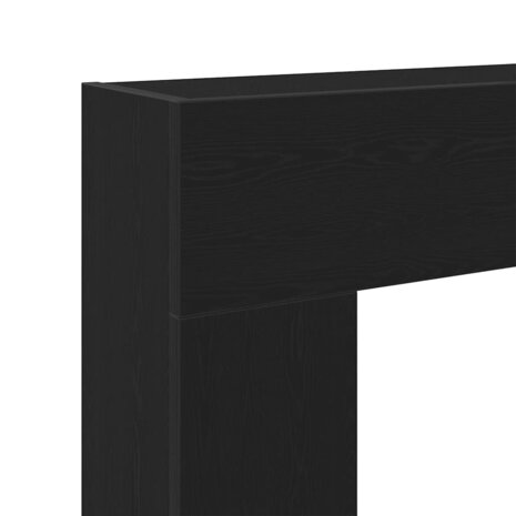 Haardombouw 81x18x82 cm spaanplaat zwart eikenkleurig 8