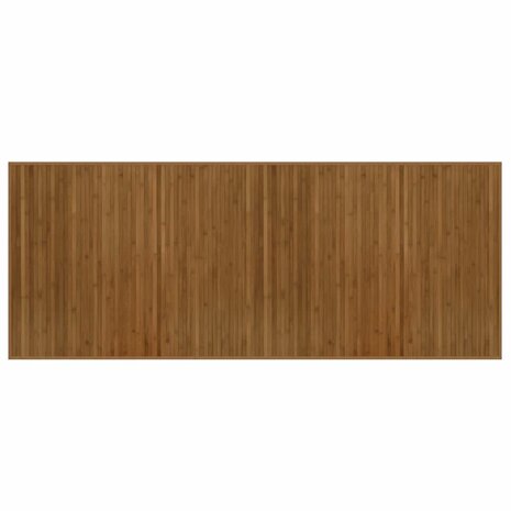 Vloerkleed rechthoekig 80x200 cm bamboe bruin 2