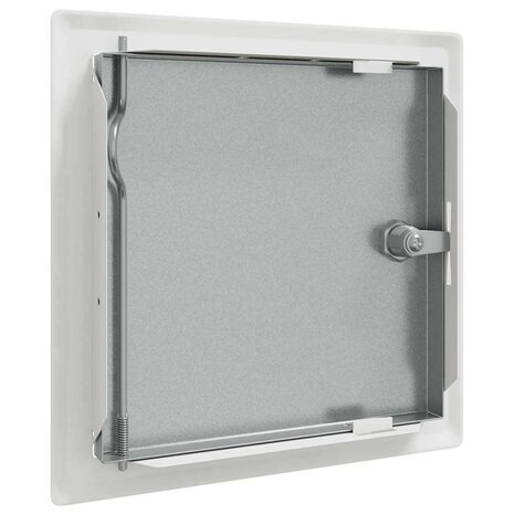 Toegangs paneel 2 pcs Wit 23 x 23 x 3 cm Staal 7