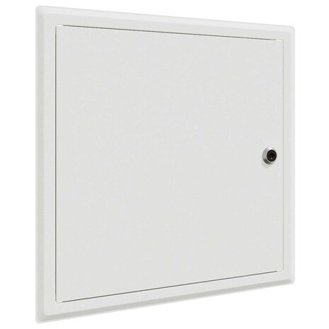 Toegangs paneel Wit 33 x 33 x 3 cm Staal 4