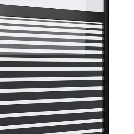 Glazen deur Gestreept Zwart 90 x 2 x 205 cm Aluminium 5