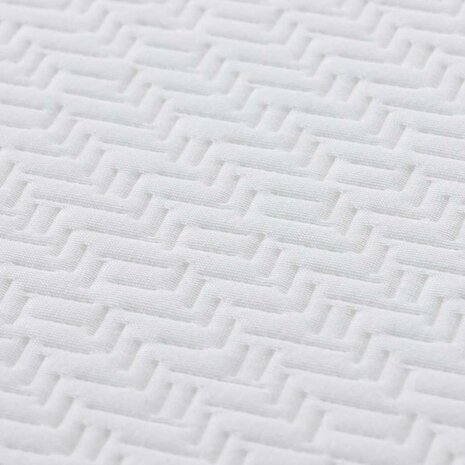 Matras Wit en Grijs 90 x 200 cm Jacquard stof 9