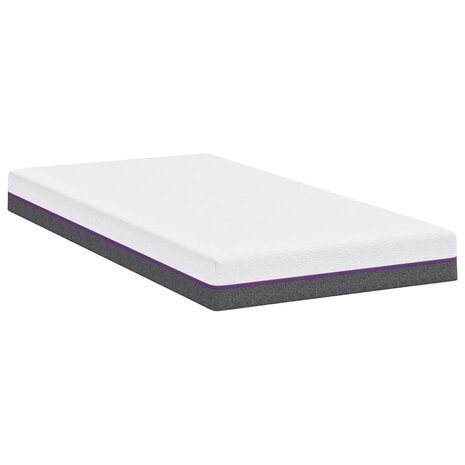 Matras Wit en Grijs 120 x 200 cm Jacquard stof 5