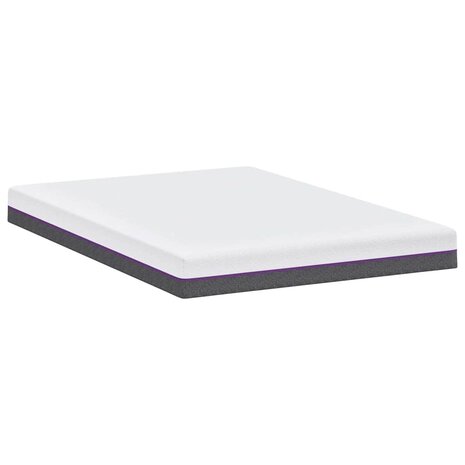 Matras Wit en Grijs 140 x 190 cm Jacquard stof 6