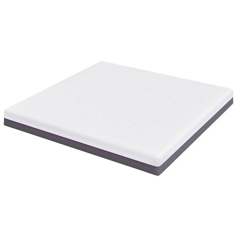 Matras Wit en Grijs 200 x 200 cm Jacquard stof 5