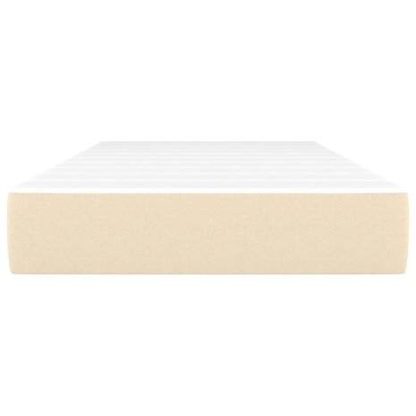 Pocketveringmatras medium 100x200x20 cm stof cr&egrave;mekleurig 3