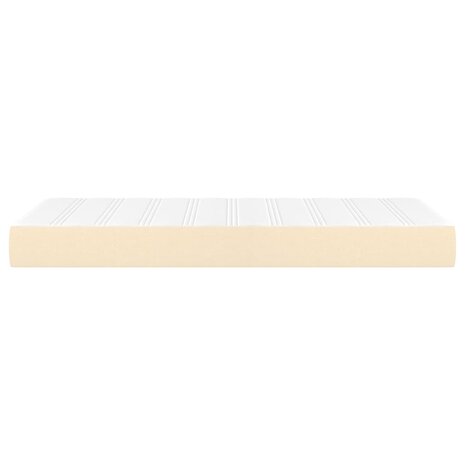 Pocketveringmatras medium 100x200x20 cm stof cr&egrave;mekleurig 4