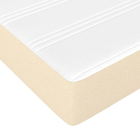 Pocketveringmatras medium 100x200x20 cm stof cr&egrave;mekleurig 5