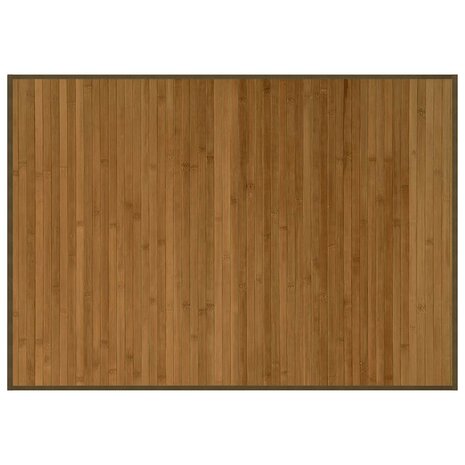 Vloerkleed rechthoekig 70x100 cm bamboe bruin 2