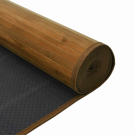 Vloerkleed rechthoekig 70x100 cm bamboe bruin 5