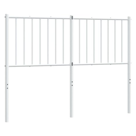 Vervangend hoofdbord metaal wit 120 cm 2