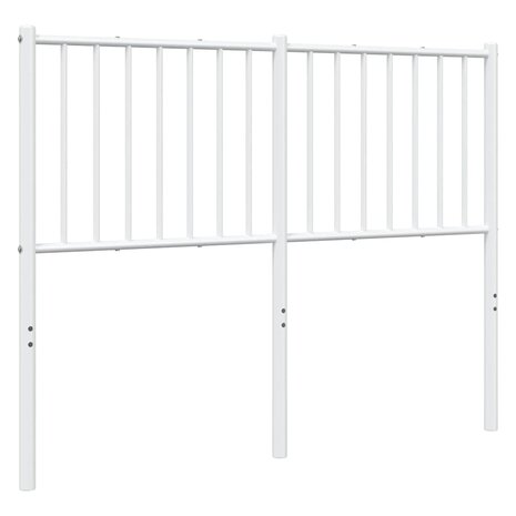 Vervangend hoofdbord metaal wit 120 cm 5