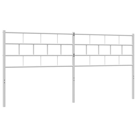 Vervangend hoofdbord 180 cm metaal wit 6
