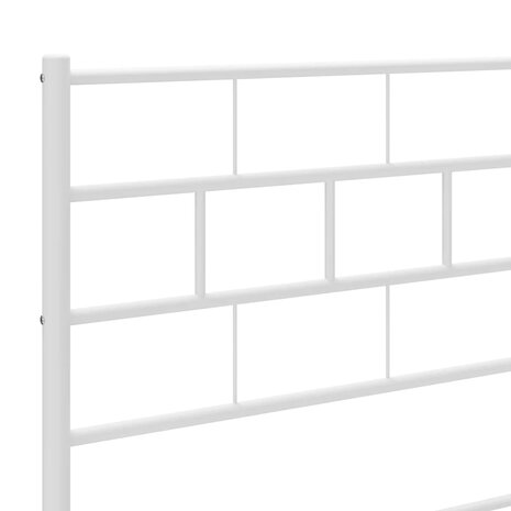 Vervangend hoofdbord 180 cm metaal wit 7