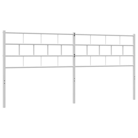 Vervangend hoofdbord 193 cm metaal wit 6