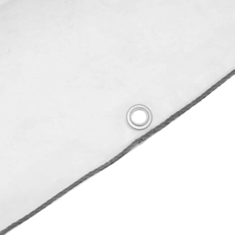 Doorzichtig afdekzeil met ogen 3x3 m polyethyleen 7