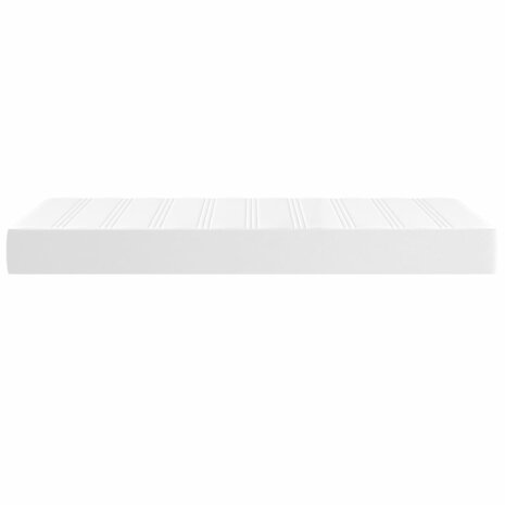 Pocketveringmatras medium 80x200x20 cm kunstleer wit 4