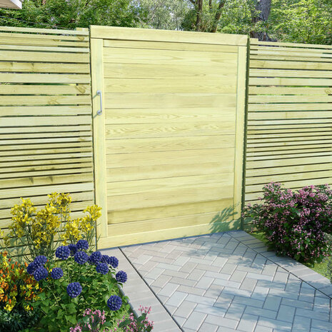 Poort 125x100 cm ge&iuml;mpregneerd grenenhout 1