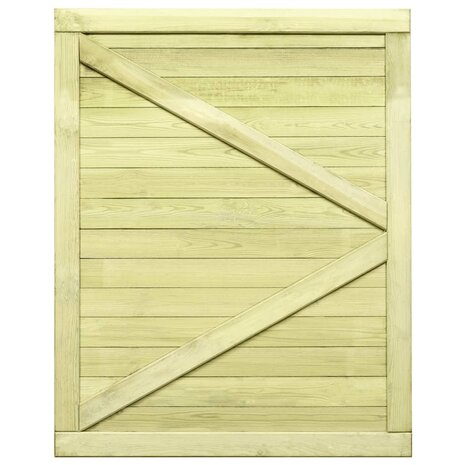 Poort 125x100 cm ge&iuml;mpregneerd grenenhout 5