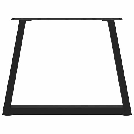 Salontafelpoten 2 st V-vormig 70x(42-43,3) cm staal zwart 5