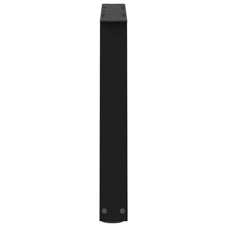Salontafelpoten 2 st V-vormig 70x(42-43,3) cm staal zwart 6
