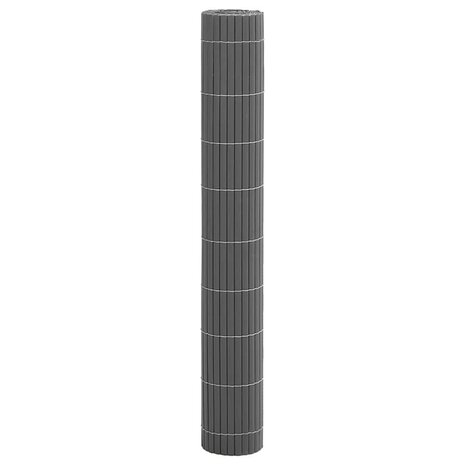 Tuinhek Dubbelzijdig Grijs 1,8x3 m PVC 4