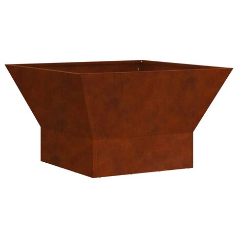 Vuurkorf Bruin 60 x 60 x 35 cm Cortenstaal 2