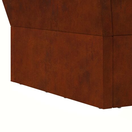 Vuurkorf Bruin 60 x 60 x 35 cm Cortenstaal 9